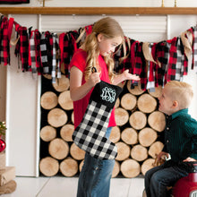 Load image into Gallery viewer, Buffalo Check Christmas Stocking