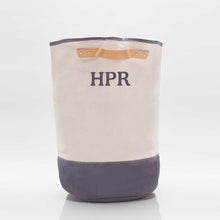 Load image into Gallery viewer, Monogrammed Canvas Laundry Hamper | Nursery Toy Storage