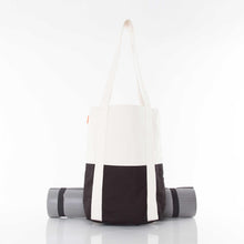 Load image into Gallery viewer, Monogrammed Canvas Yoga Tote Bag | Personalized Sports Bag