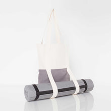 Load image into Gallery viewer, Monogrammed Canvas Yoga Tote Bag | Personalized Sports Bag