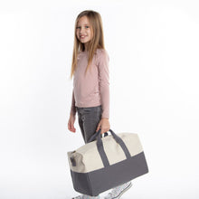 Load image into Gallery viewer, Grey Kids Weekender Bag