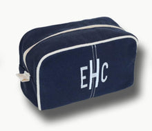 Load image into Gallery viewer, Navy Dopp Kit Toiletry Bag