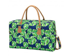 Load image into Gallery viewer, Monstera Leaf Weekender Tote