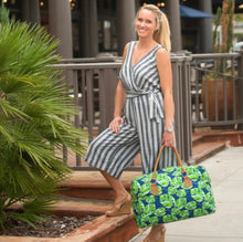 Load image into Gallery viewer, Monstera Leaf Weekender Tote