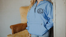 Load image into Gallery viewer, Monogrammed Rain Jacket | Quarter Zip Rain Coat | Pack N Go Rain Jacket