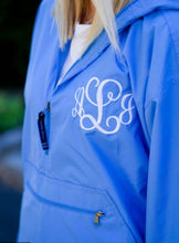 Load image into Gallery viewer, Monogrammed Rain Jacket | Quarter Zip Rain Coat | Pack N Go Rain Jacket