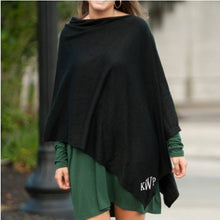 Load image into Gallery viewer, Black Knit Pullover Poncho