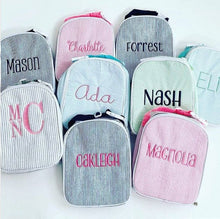 Load image into Gallery viewer, Seersucker Lunch Bags