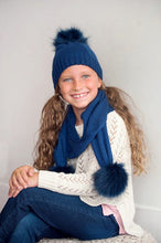 Load image into Gallery viewer, Monogrammed pom pom scarf for kids