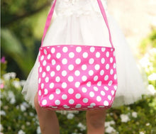 Load image into Gallery viewer, Personalized Checkered Easter Basket, Embroidered Name
