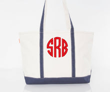 Load image into Gallery viewer, Canvas Boat Tote Bag Extra Large Size 24 oz
