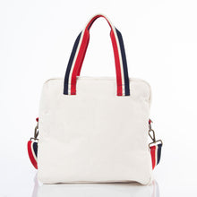 Load image into Gallery viewer, Monogrammed Canvas Pickleball Bag | Personalized Sports Tote
