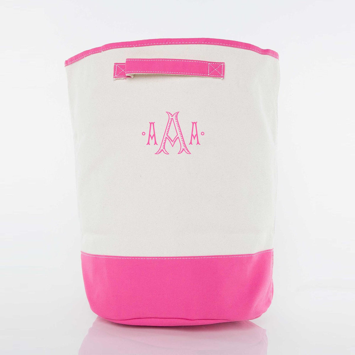 Monogrammed Canvas Laundry Hamper | Nursery Toy Storage