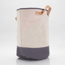 Load image into Gallery viewer, Monogrammed Canvas Laundry Hamper | Nursery Toy Storage
