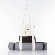 Load image into Gallery viewer, Monogrammed Canvas Yoga Tote Bag | Personalized Sports Bag
