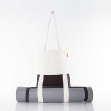 Load image into Gallery viewer, Monogrammed Canvas Yoga Tote Bag | Personalized Sports Bag

