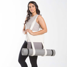 Load image into Gallery viewer, Monogrammed Canvas Yoga Tote Bag | Personalized Sports Bag
