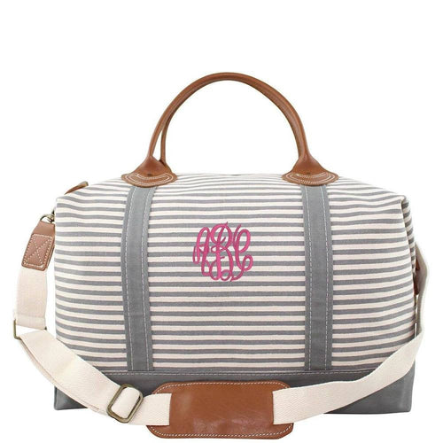 Striped Weekender Bag