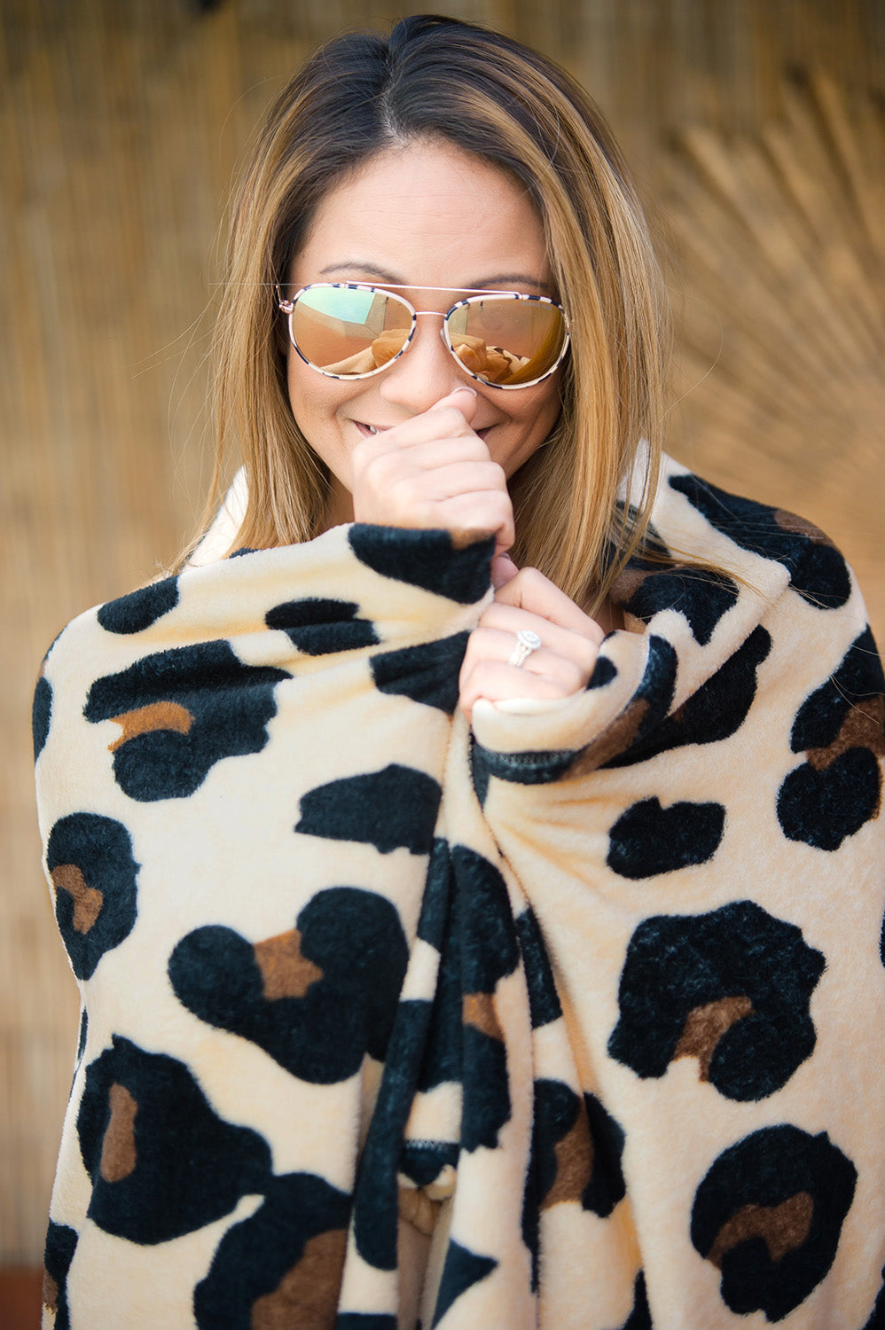 Leopard Print Throw Blanket