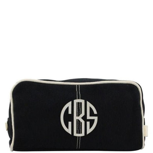 Black Dopp Kit Toiletry Bag