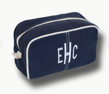 Load image into Gallery viewer, Navy Dopp Kit Toiletry Bag

