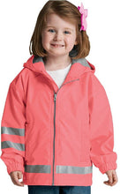 Load image into Gallery viewer, Personalized Toddler Rain Jacket - Personalized Rain Coat - Lightweight - Unisex Style - Reflective

